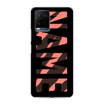 Силиконовый чехол на Vivo Y21 с принтом NAME