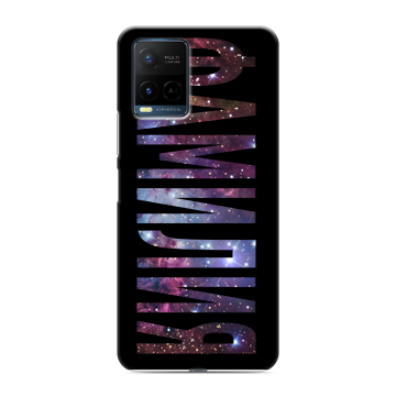 Силиконовый чехол на Vivo Y21 с принтом ФАМИЛИЯ