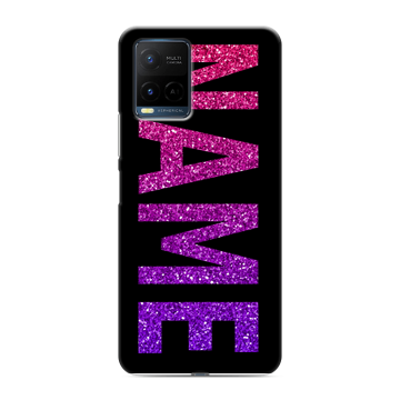 Силиконовый чехол на Vivo Y21 с принтом NAME