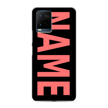 Силиконовый чехол на Vivo Y21 с принтом NAME