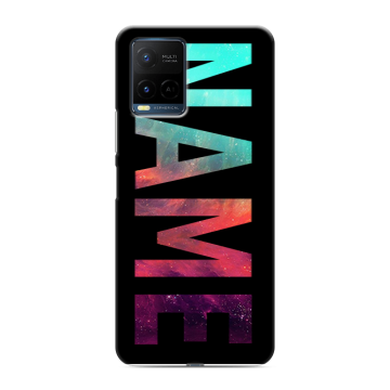Силиконовый чехол на Vivo Y21 с принтом NAME