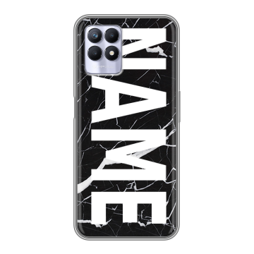 Силиконовый чехол на Realme 8i с принтом NAME