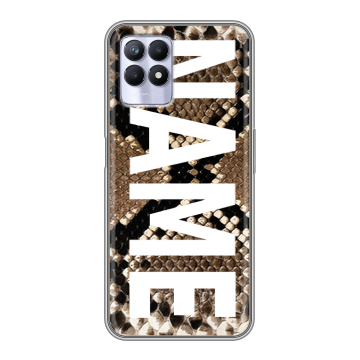 Силиконовый чехол на Realme 8i с принтом NAME