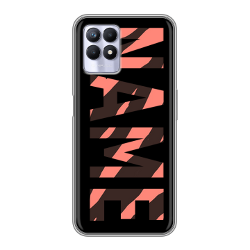 Силиконовый чехол на Realme 8i с принтом NAME