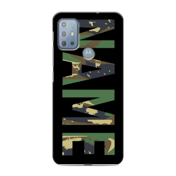 Силиконовый чехол на Motorola Moto G20 с принтом NAME