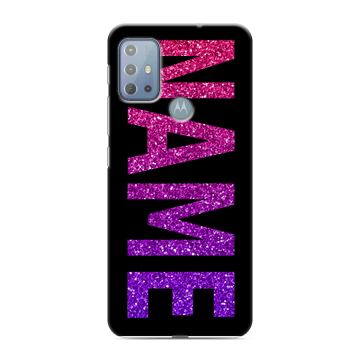 Силиконовый чехол на Motorola Moto G20 с принтом NAME