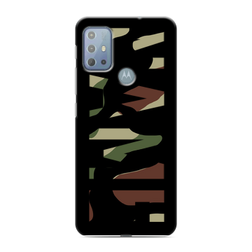 Силиконовый чехол на Motorola Moto G20 с принтом NAME