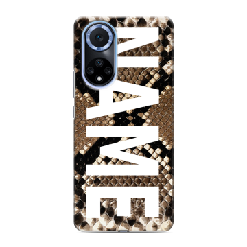 Силиконовый чехол на Huawei Nova 9 с принтом NAME