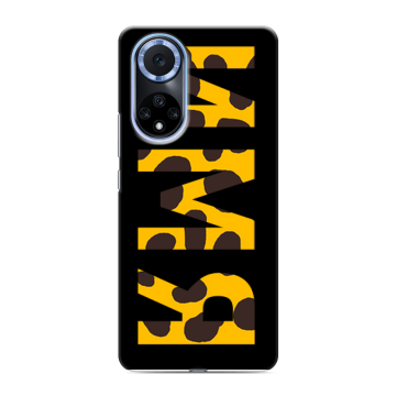 Силиконовый чехол на Huawei Nova 9 с принтом ИМЯ