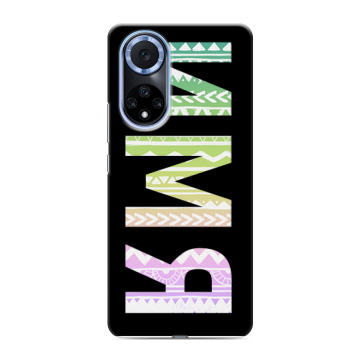 Силиконовый чехол на Huawei Nova 9 с принтом ИМЯ