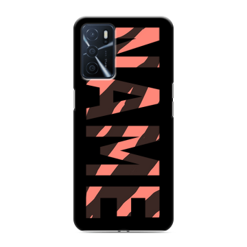 Силиконовый чехол на OPPO A16 с принтом NAME