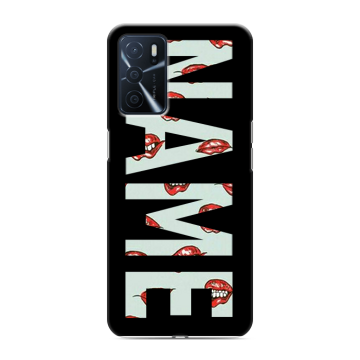 Силиконовый чехол на OPPO A16 с принтом NAME