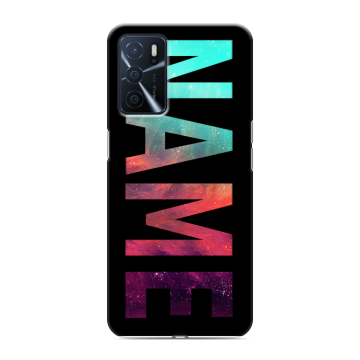 Силиконовый чехол на OPPO A16 с принтом NAME