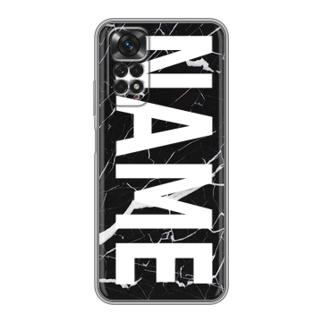Силиконовый чехол на Xiaomi Redmi Note 11 с принтом NAME