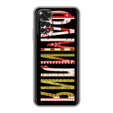 Силиконовый чехол на Xiaomi Redmi Note 11 с принтом ФАМИЛИЯ