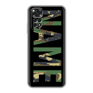 Силиконовый чехол на Xiaomi Redmi Note 11 с принтом NAME