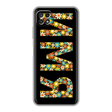 Силиконовый чехол на Samsung Galaxy A22s 5G с принтом ИМЯ