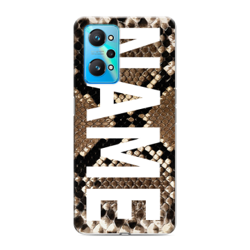 Силиконовый чехол на Realme GT Neo 2 с принтом NAME