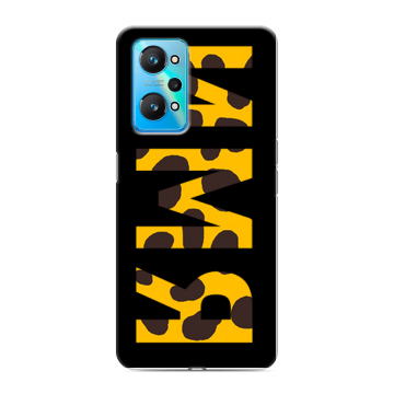 Силиконовый чехол на Realme GT Neo 2 с принтом ИМЯ