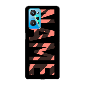 Силиконовый чехол на Realme GT Neo 2 с принтом NAME