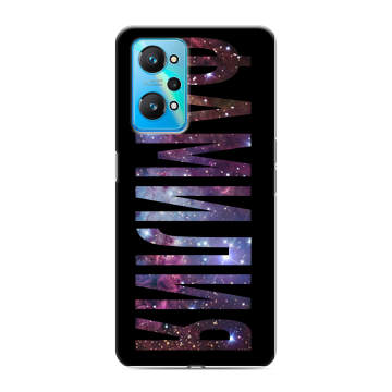 Силиконовый чехол на Realme GT Neo 2 с принтом ФАМИЛИЯ