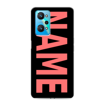 Силиконовый чехол на Realme GT Neo 2 с принтом NAME