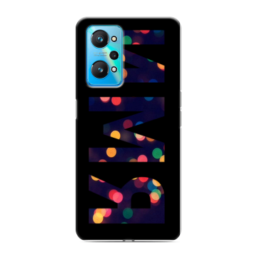 Силиконовый чехол на Realme GT Neo 2 с принтом ИМЯ