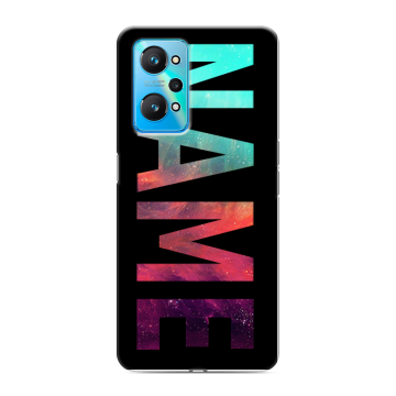 Силиконовый чехол на Realme GT Neo 2 с принтом NAME