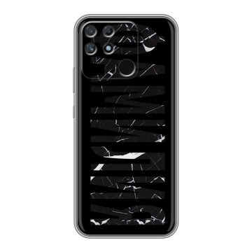 Силиконовый чехол на Realme Narzo 50A с принтом ФАМИЛИЯ