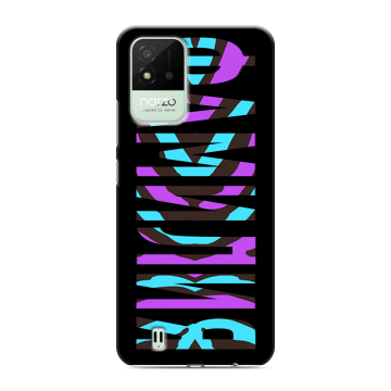 Силиконовый противоударный чехол на Realme Narzo 50i с принтом ФАМИЛИЯ