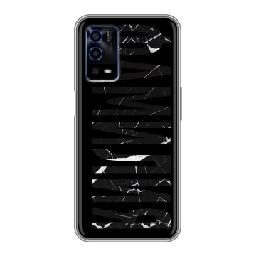 Силиконовый противоударный чехол на OPPO A55 с принтом ФАМИЛИЯ