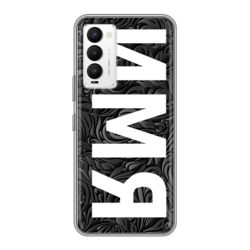 Силиконовый противоударный чехол на Tecno Camon 18 с принтом ИМЯ