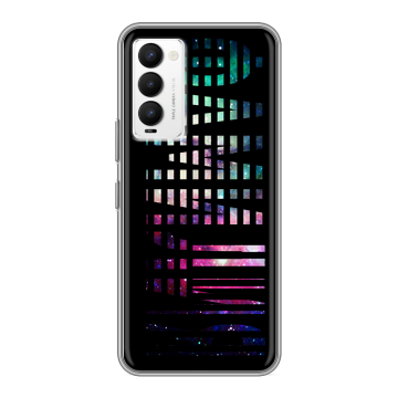 Силиконовый противоударный чехол на Tecno Camon 18 с принтом ФАМИЛИЯ