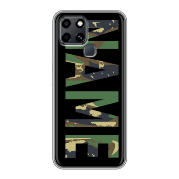 Силиконовый чехол на Infinix Smart 6 с принтом NAME