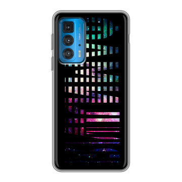Силиконовый чехол на Motorola Edge 20 с принтом ФАМИЛИЯ