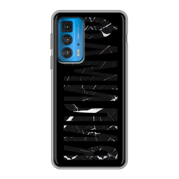 Силиконовый чехол на Motorola Edge 20 с принтом ФАМИЛИЯ