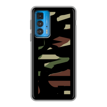 Силиконовый чехол на Motorola Edge 20 с принтом NAME