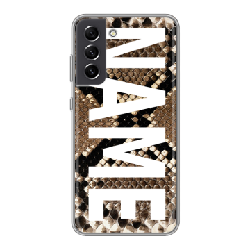Силиконовый чехол на Samsung Galaxy S21 FE с принтом NAME