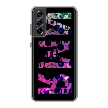Силиконовый чехол на Samsung Galaxy S21 FE с принтом ИМЯ