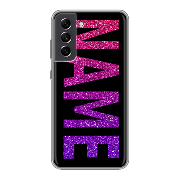 Силиконовый чехол на Samsung Galaxy S21 FE с принтом NAME