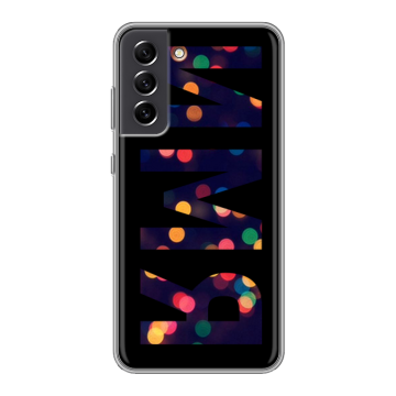 Силиконовый чехол на Samsung Galaxy S21 FE с принтом ИМЯ