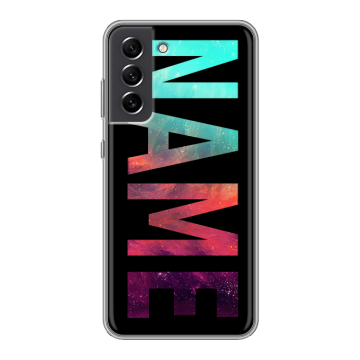 Силиконовый чехол на Samsung Galaxy S21 FE с принтом NAME