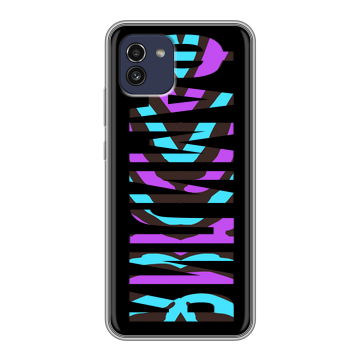 Силиконовый чехол на Samsung Galaxy A03 с принтом ФАМИЛИЯ