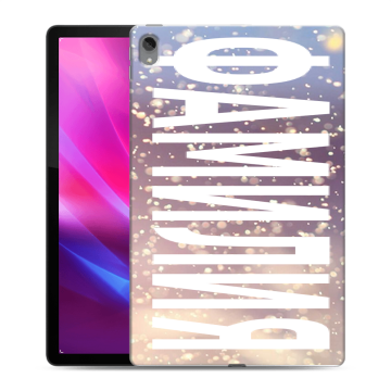 Силиконовый чехол на Lenovo Tab P11 Plus с принтом ФАМИЛИЯ