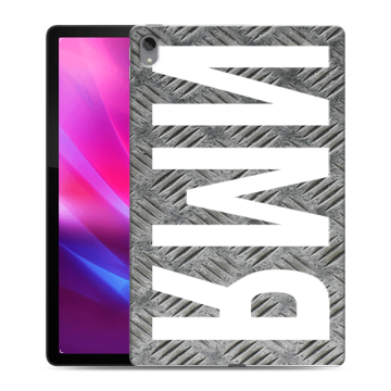 Силиконовый чехол на Lenovo Tab P11 Plus с принтом ИМЯ