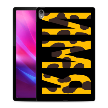 Силиконовый чехол на Lenovo Tab P11 Plus с принтом ИМЯ