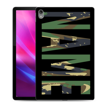 Силиконовый чехол на Lenovo Tab P11 Plus с принтом NAME