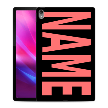 Силиконовый чехол на Lenovo Tab P11 Plus с принтом NAME