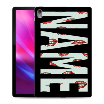 Силиконовый чехол на Lenovo Tab P11 Plus с принтом NAME