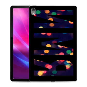 Силиконовый чехол на Lenovo Tab P11 Plus с принтом ИМЯ